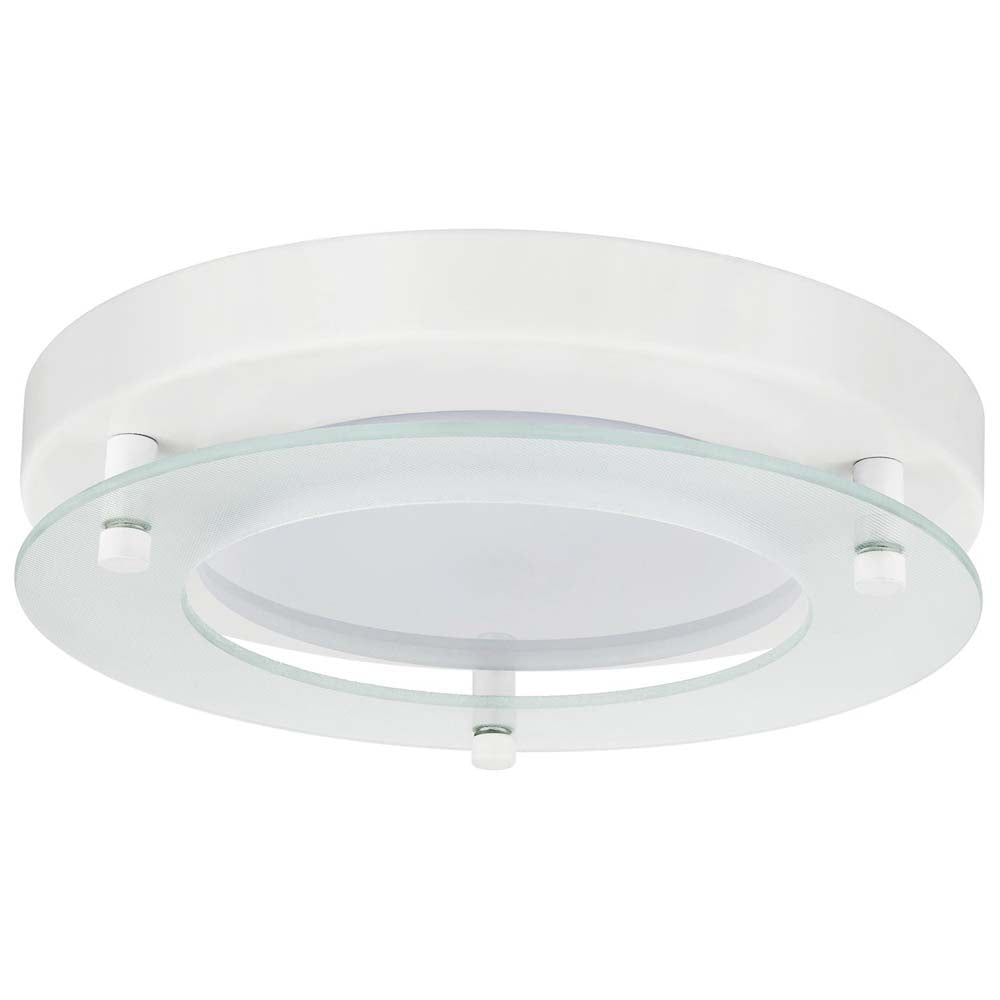 2Pk - Sunlite 17 watts 8" Round LED Solid Band Fixture 3000K White Finish 120v