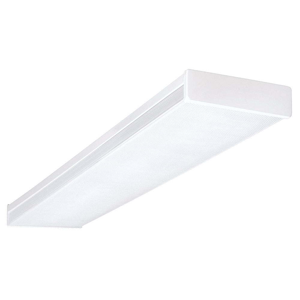 Nicor 4 Ft. High-Output Dimmable Led wraparound w/ Prismatic Acrylic Lens 5000k