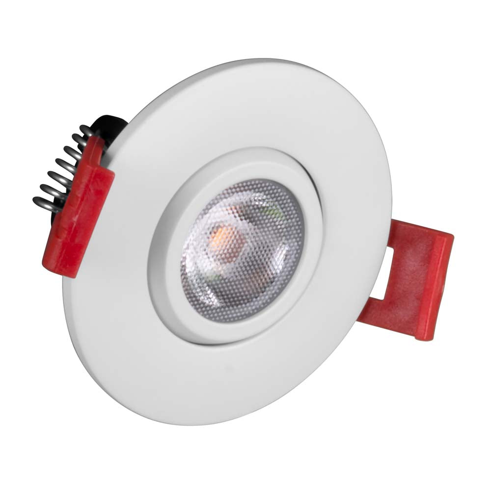 NICOR 2-inch LED Gimbal Recessed Downlight in White, 2700K
