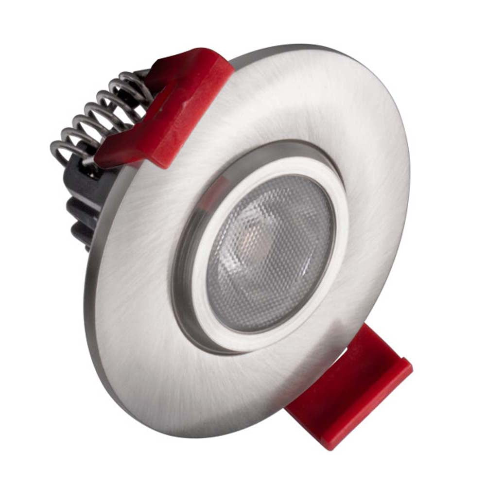 NICOR 2-inch LED Gimbal Recessed Downlight in Nickel, 5000K