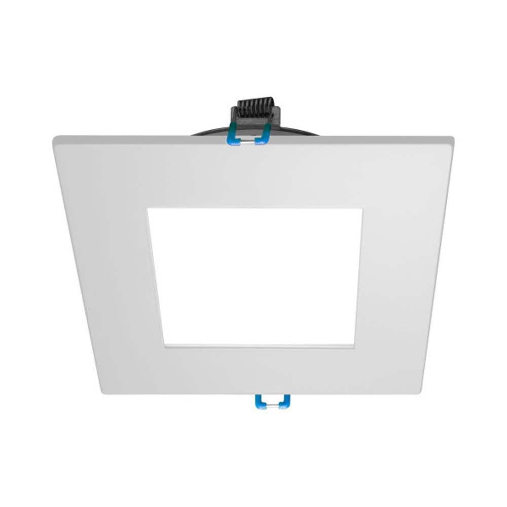 DLE4 Series 4 in. Square White Flat Panel LED Downlight in 5000K