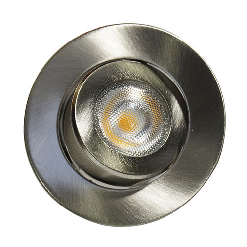 NICOR 2 in. LED Gimbal Downlight in Nickel, 3000K