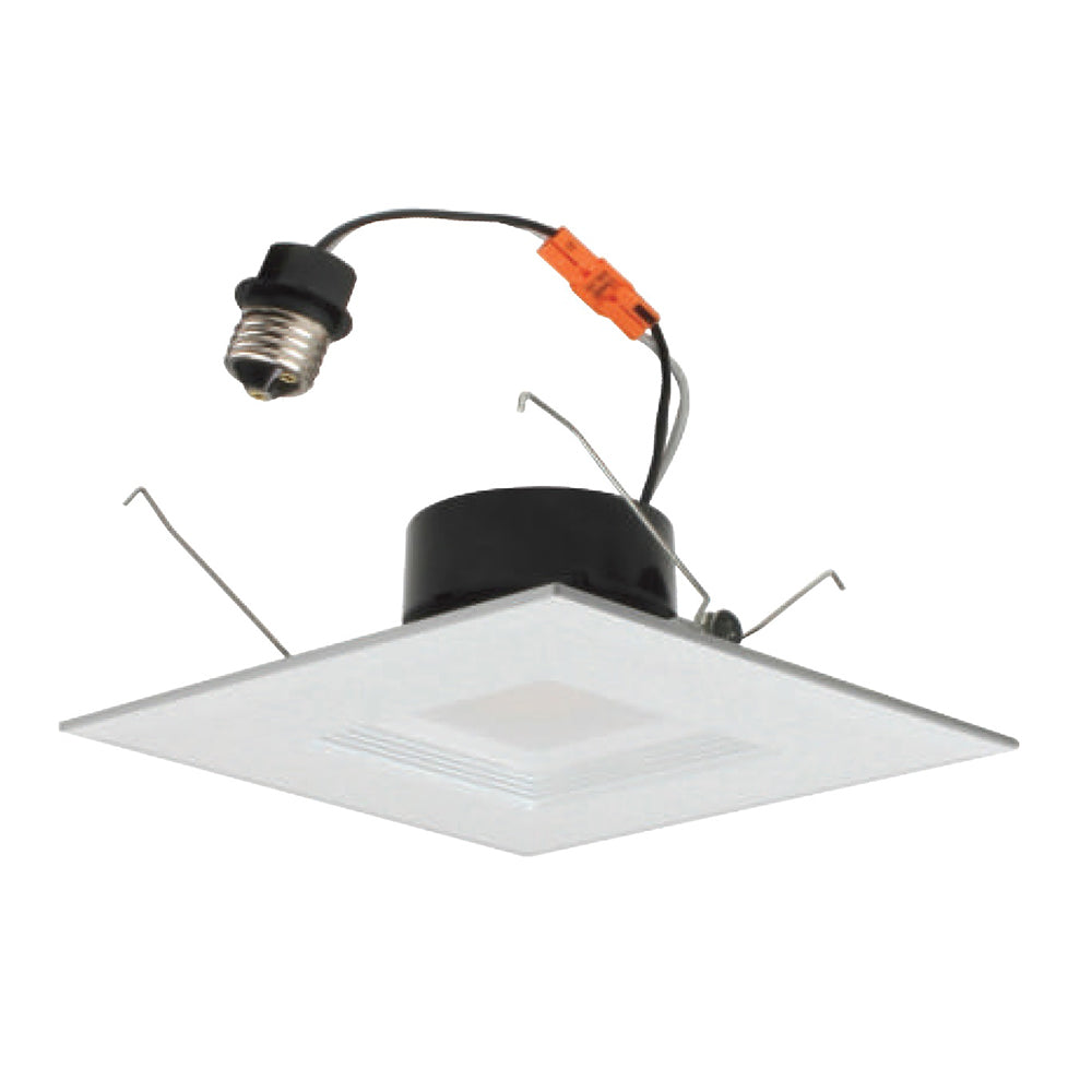 NICOR 6 in. White Square LED Recessed Downlight in 2700K