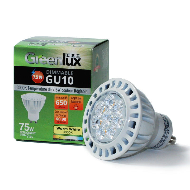 Husk Mitt prøve High Quality LED 7.5W GU10 MR16/PAR16 Warm White 650LM Flood Light Bul –  BulbAmerica