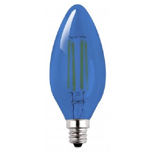 small blue light bulbs