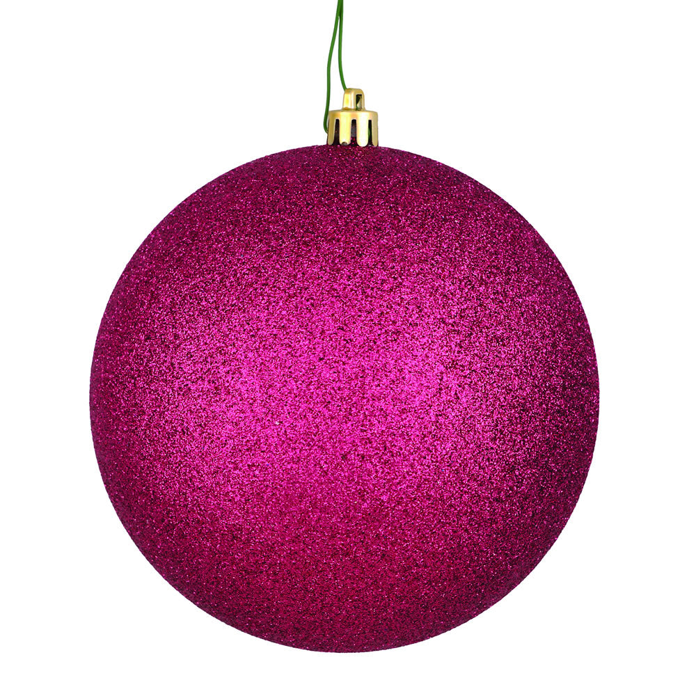 Vickerman 2.75 in. Berry Red Glitter Ball Christmas Ornament