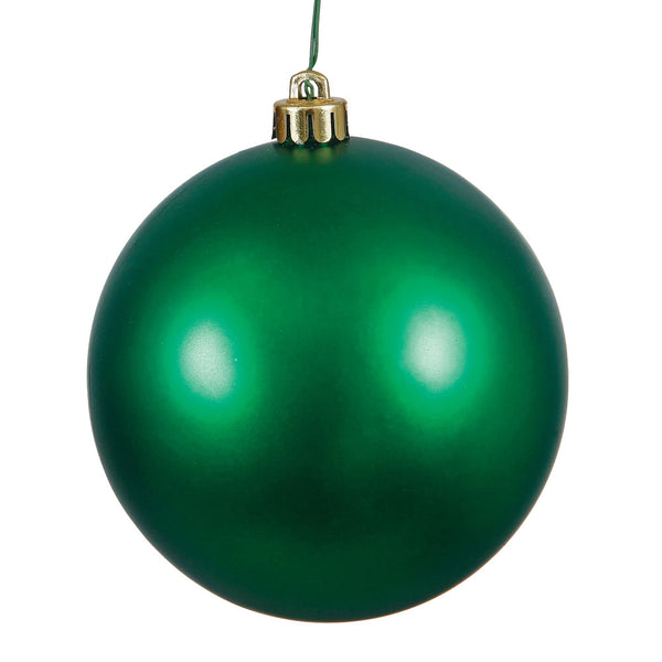 Vickerman 12 in. Emerald Matte Ball Christmas Ornament – BulbAmerica