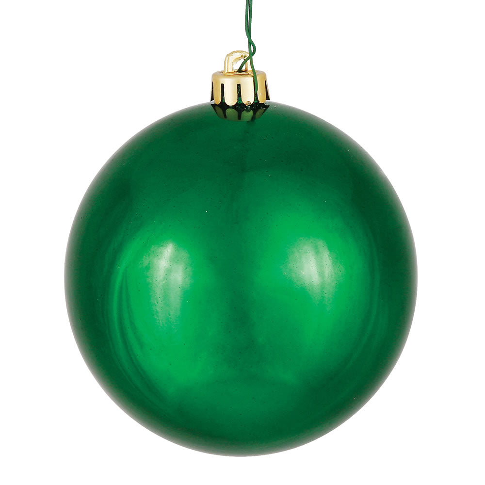 Vickerman 10 in. Emerald Shiny Ball Christmas Ornament – BulbAmerica