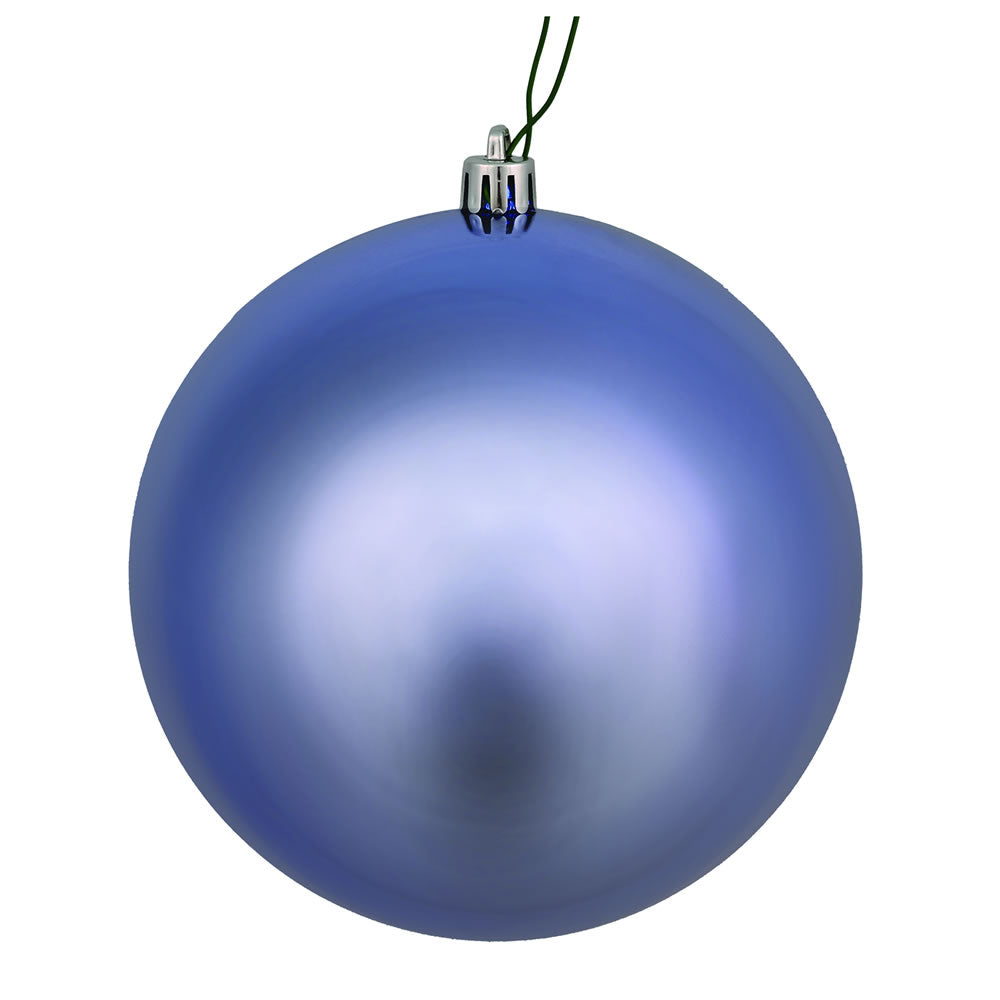 Vickerman 2.4 in. Periwinkle Shiny Ball Christmas Ornament