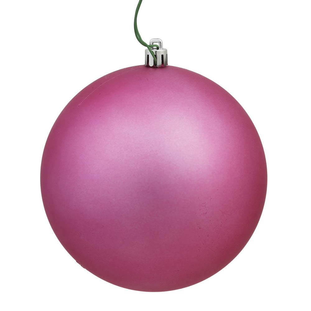 Vickerman 8 in. Mauve Matte Ball Christmas Ornament