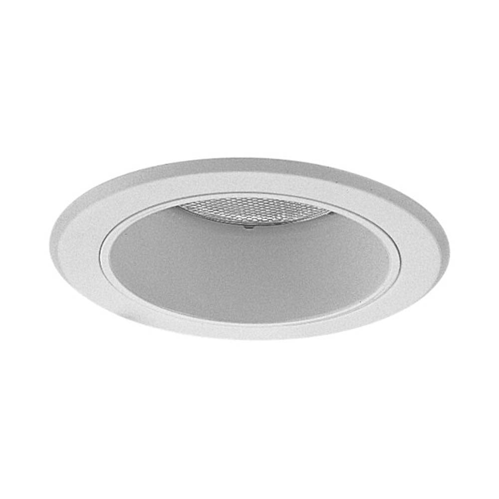 5 in. White Recessed Splay Trim with Socket Bracket