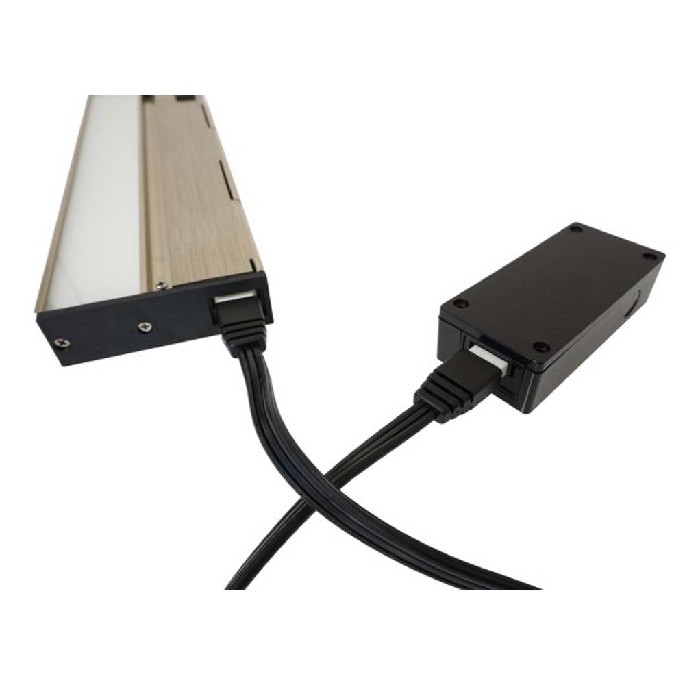 NUC-4 Series Black Junction Box for NUC-4 Linkable Undercabinet Lights