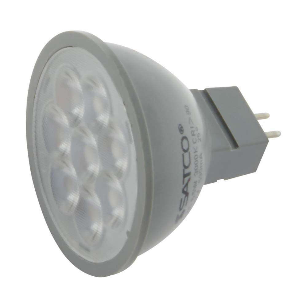 Satco 6w 24v LED MR16 Expanded Line 2700K 40 Degrees Beam GU5.3 Base - 50w-equiv