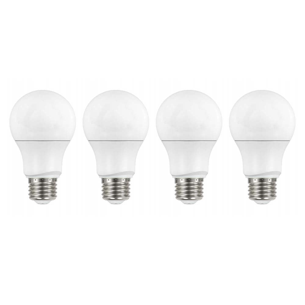 4Pk - Satco 9.5w 120v A19 LED Bulb E26 Medium Base 4000k Cool White ...