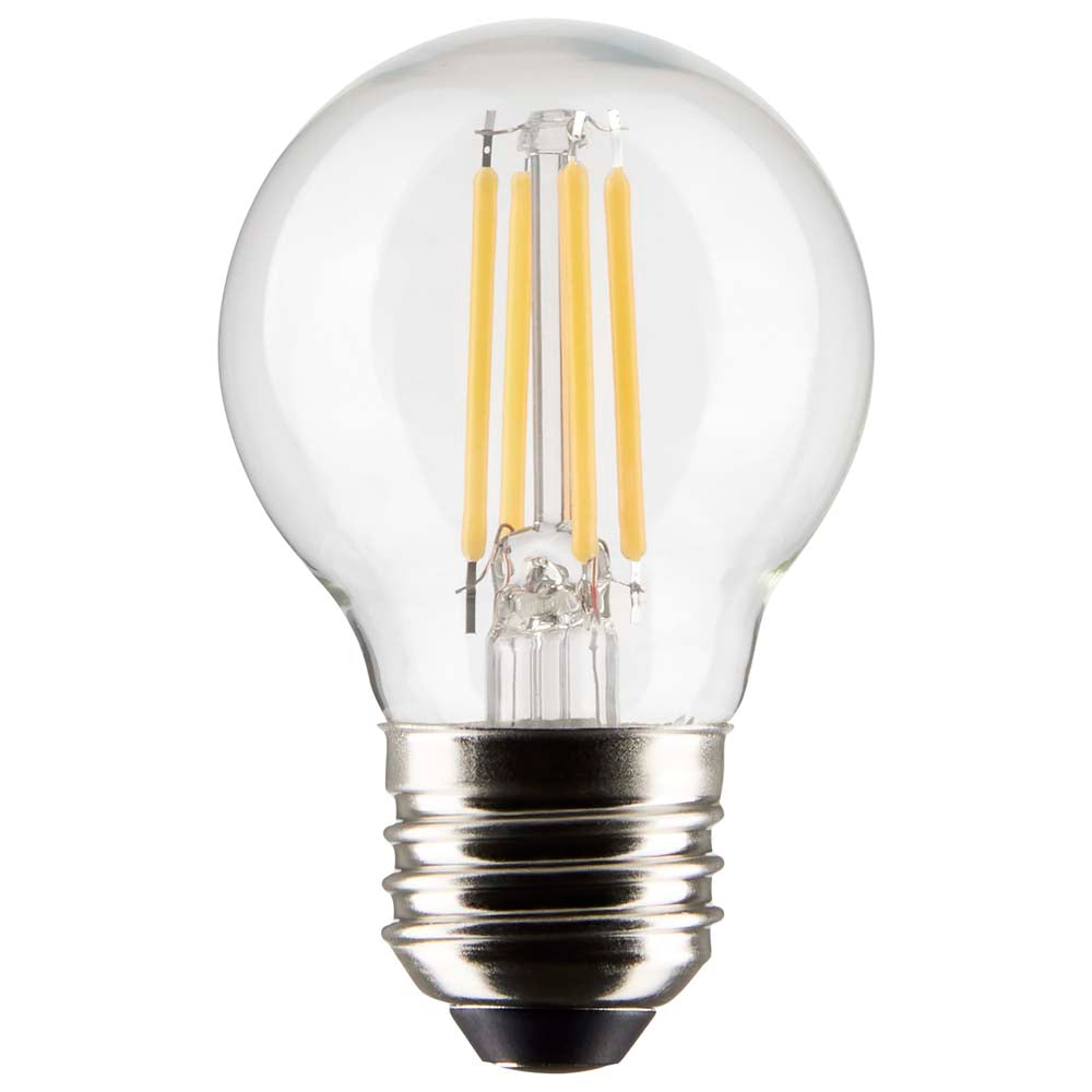 Satco 5.5w G16.5 Globe Filament LED 2700K Medium Base Dimmable - 60w equiv