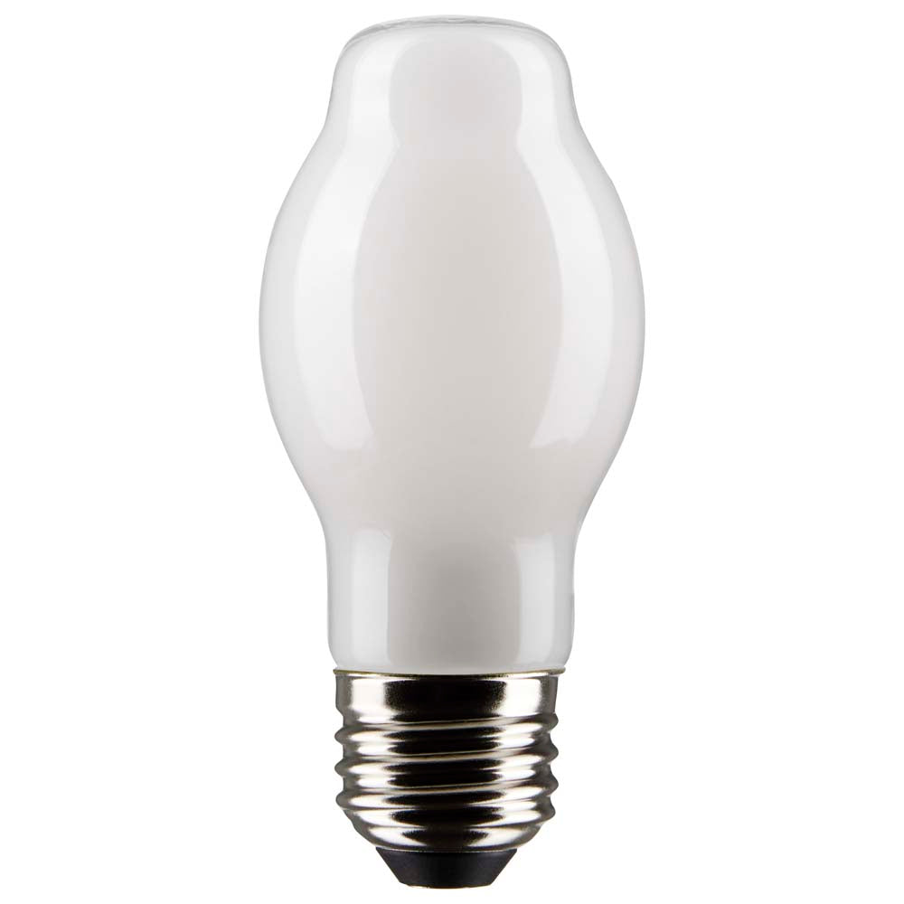 Satco 8w BT15 LED 2700K Medium Base White Dimmable - 60w equiv