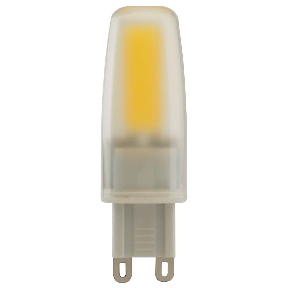 Satco 4w JCD LED Frosted G9 2-Pin 460 Lumens 3000k – BulbAmerica