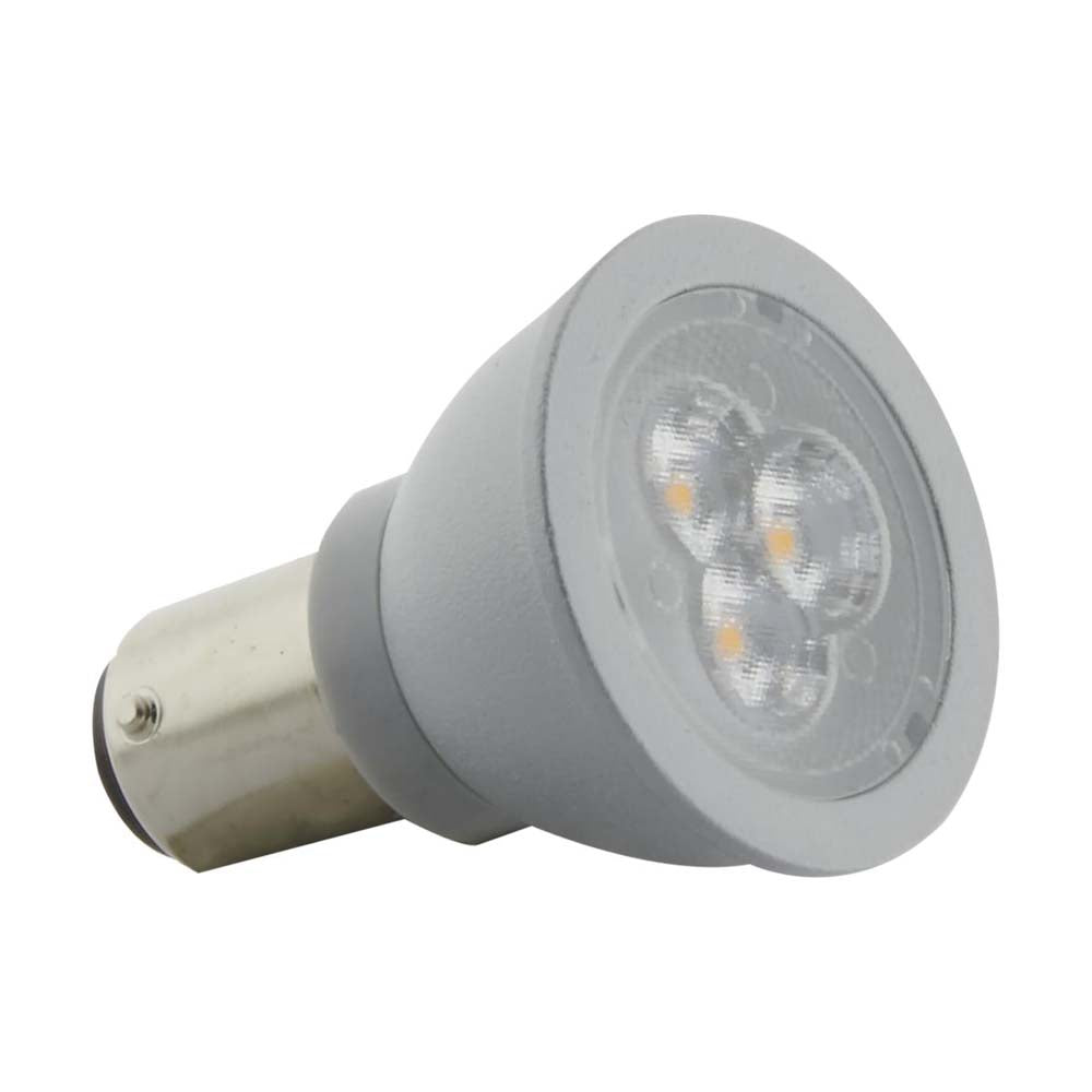 Satco 3w ALR12 LED GBF Elevator Bulb 3000K Contact Base 12 Volt – BulbAmerica