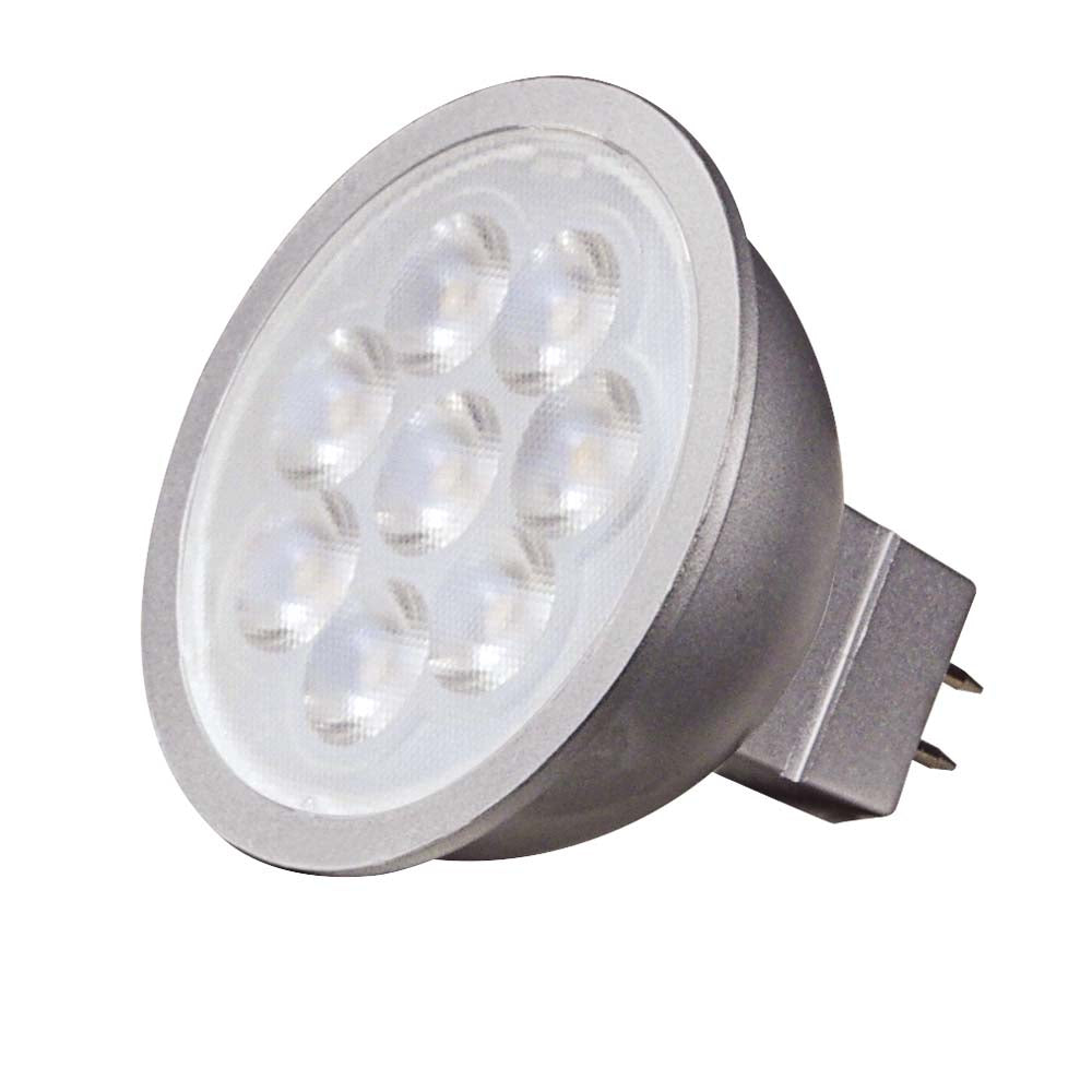 Satco 6.5w LED MR16 LED 3000K 40 deg. beam spread GU5.3 base 12 volt AC/DC Carded