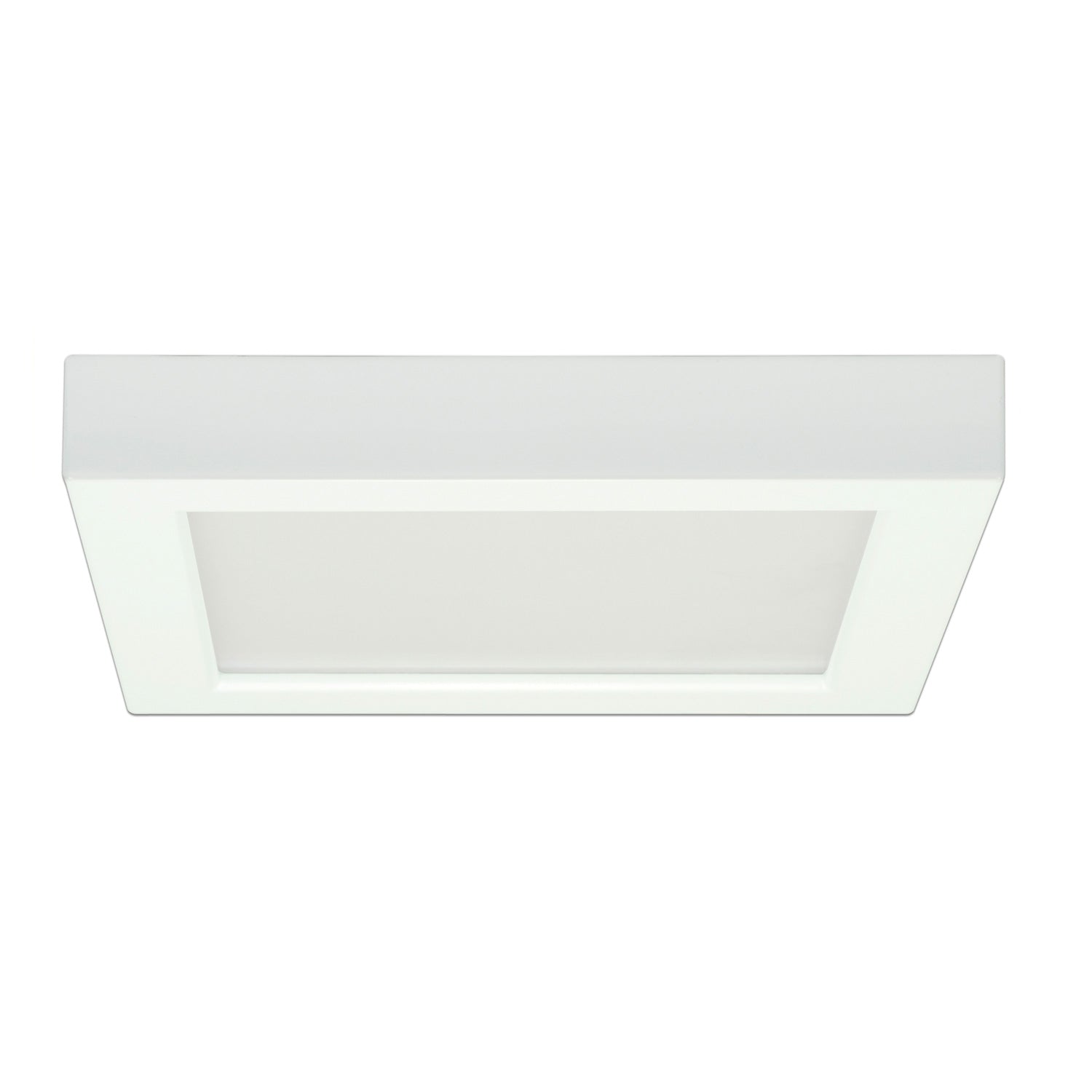 Satco 13.5w 7" Ceiling Flush Mount w/ Square Shape in White Finish 3000k