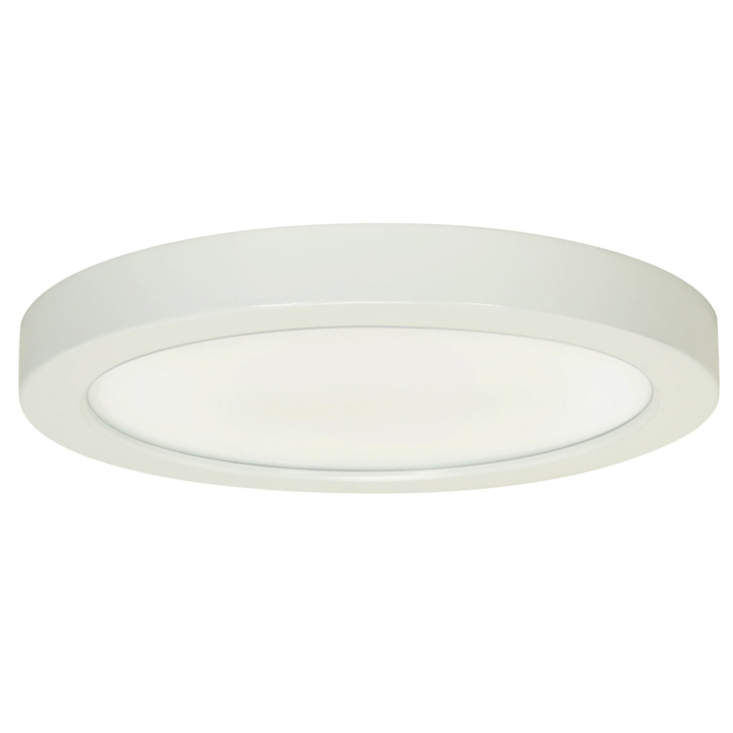 Satco Blink 18.5W LED 9 inch White Rounded Ceiling Flush Mount Fixture - 3000K