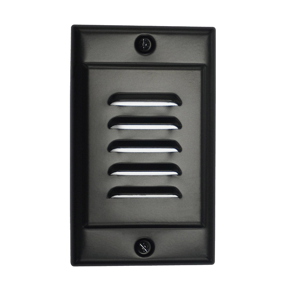 NICOR LED Step Light with Black Vertical Faceplate