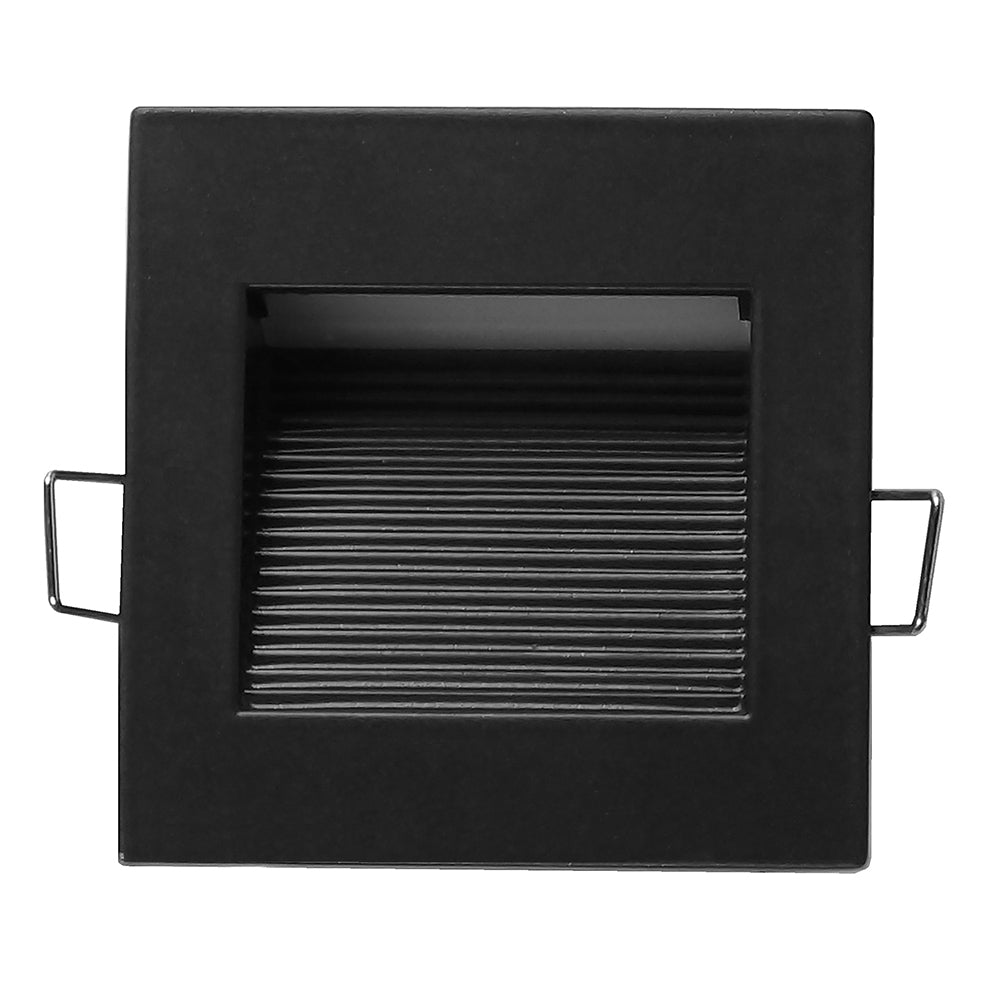 NICOR LED Square Accent Pathway Steplight, Black