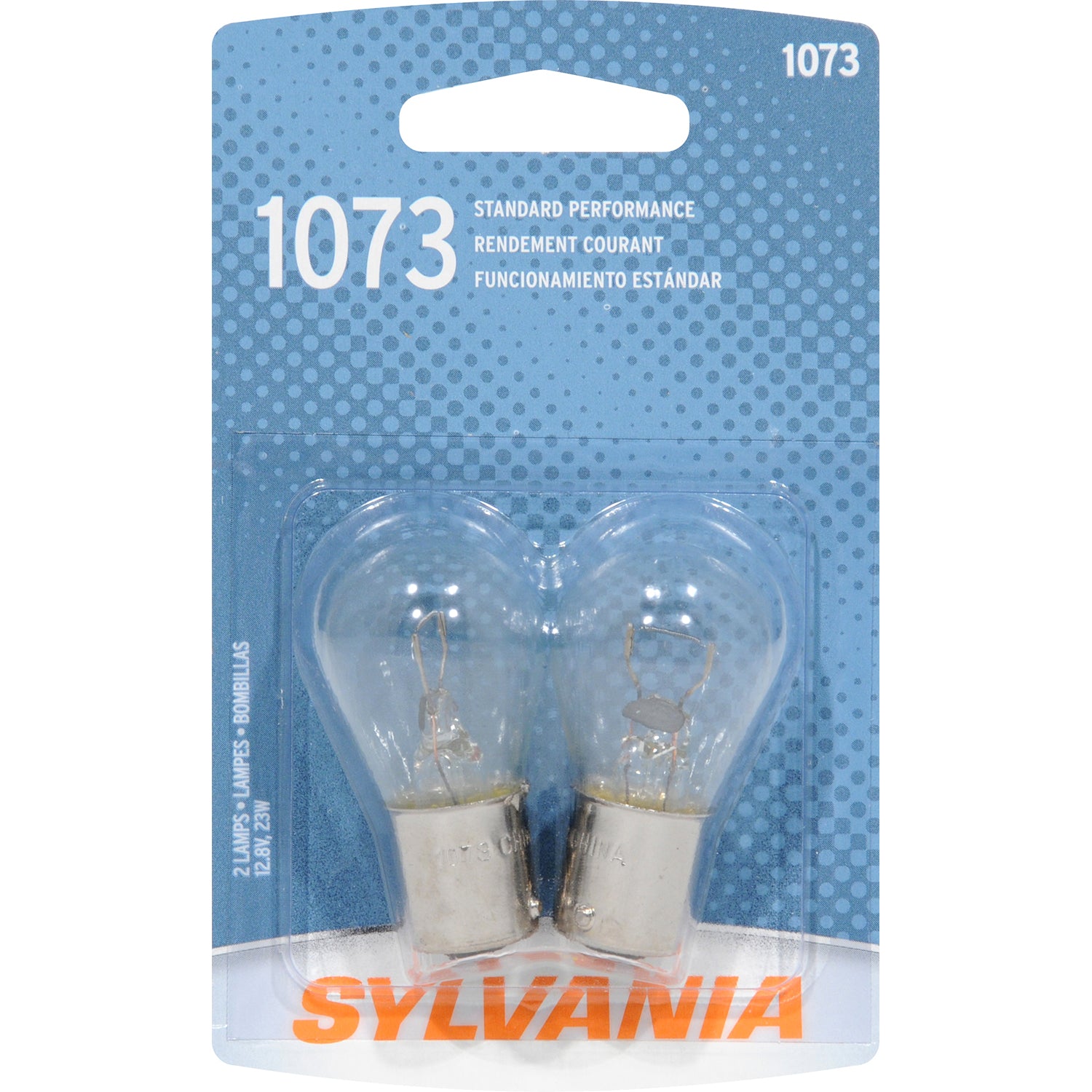 2-PK SYLVANIA 1073 7506 Basic Automotive Light Bulb