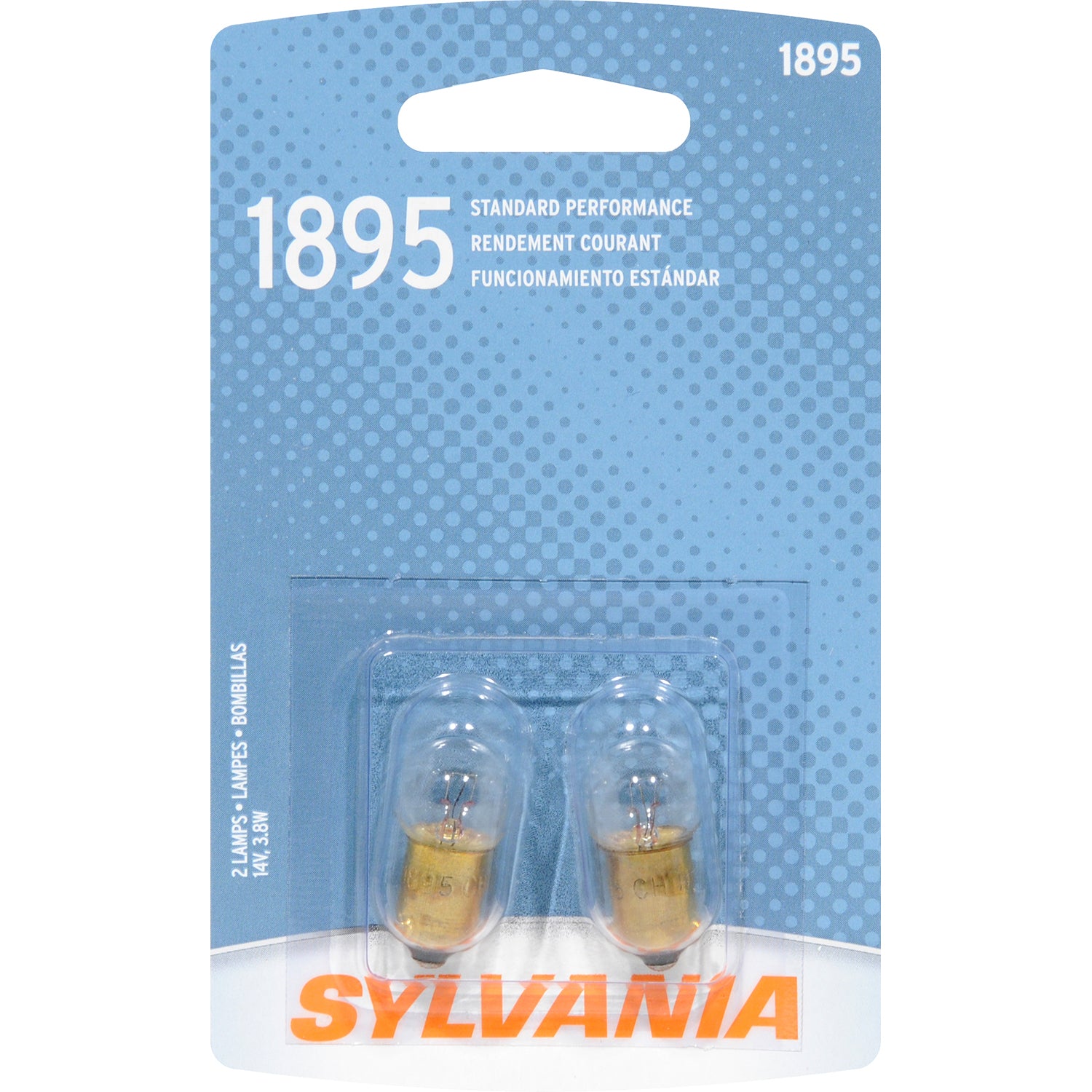 2-PK SYLVANIA 1895 Basic Automotive Light Bulb