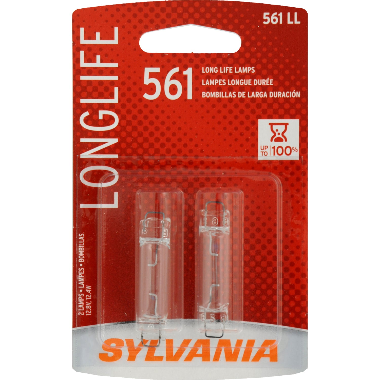 2-PK SYLVANIA 561 Long Life Automotive Light Bulb