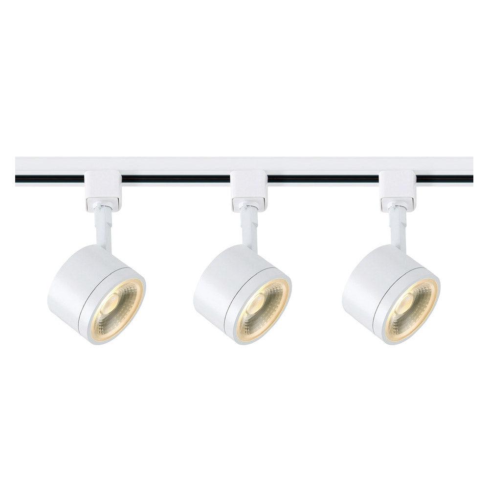 Nuvo TK403 Round White 3 Light LED Track Kit - 36 watts - Soft White