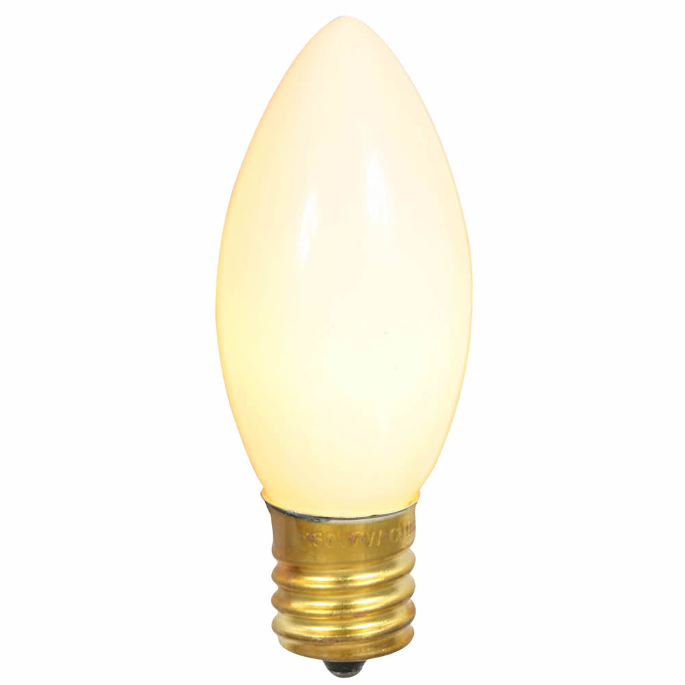 100PK - Vickerman C9 Ceramic White 7W 130V Bulb