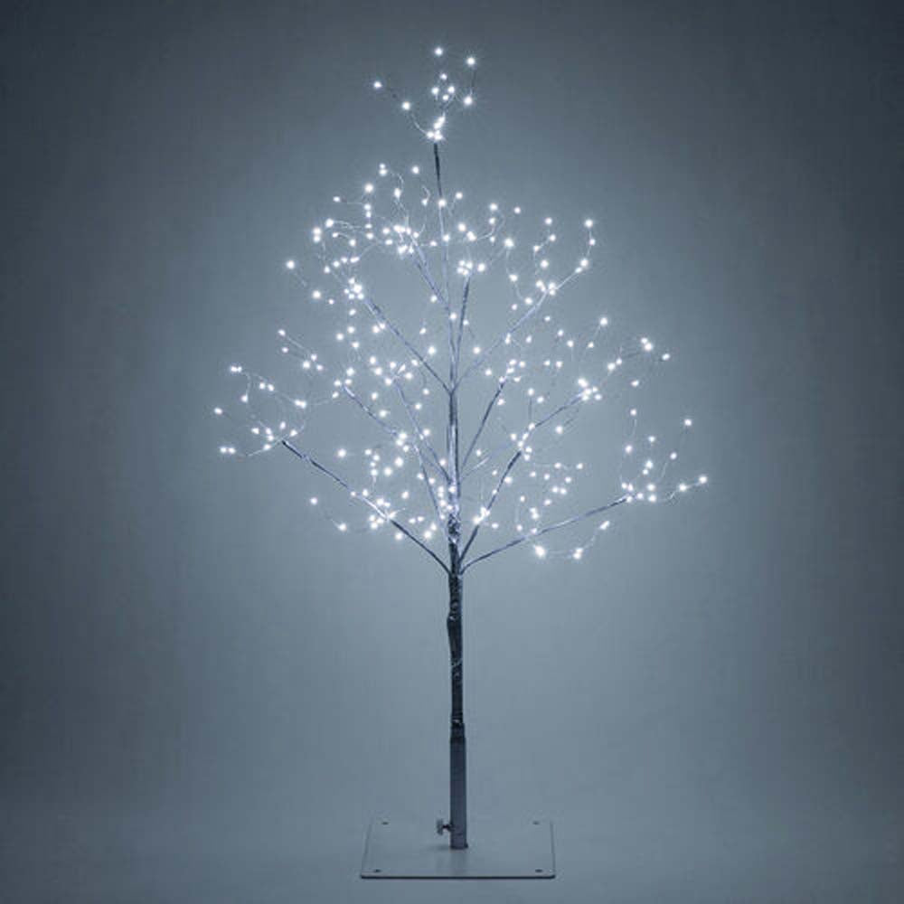 4-ft. Silver Fairy Light Tree, Cool White LED