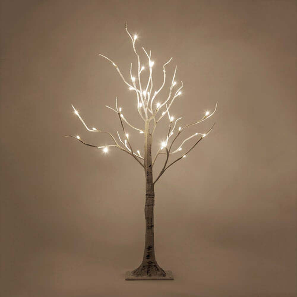 7-ft. Warm White LED Birch Tree