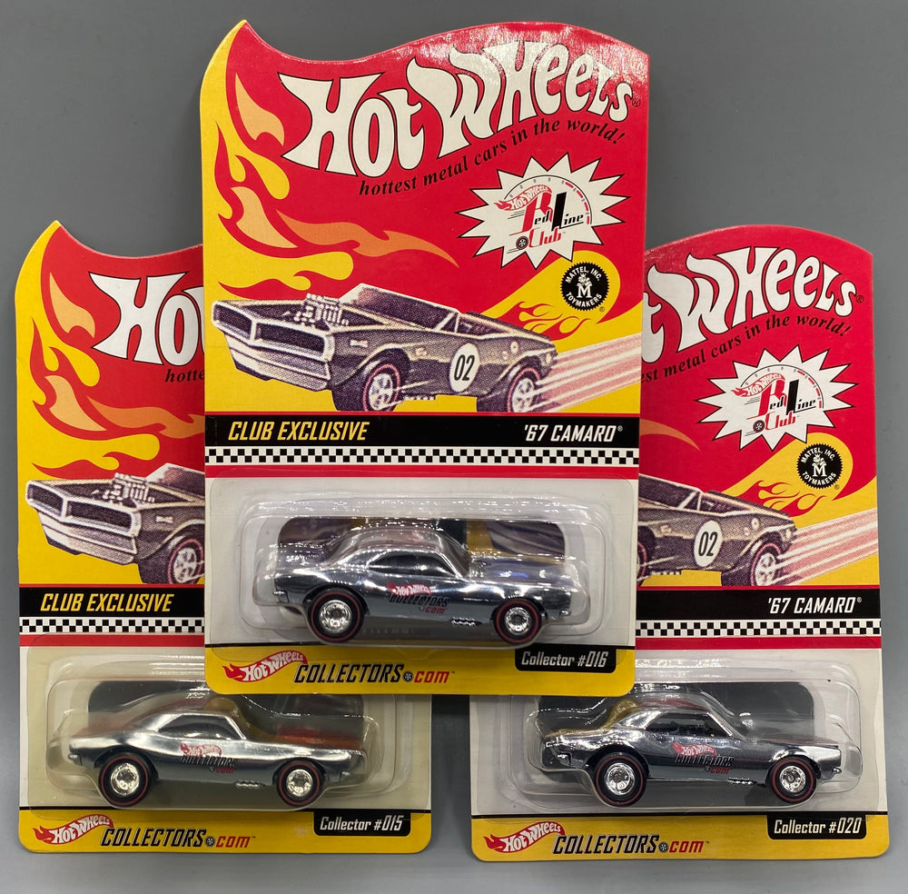 Hot Wheels RLC Club Exclusive '67 Camaro Set 3 Stripe Variations | HW  Models Ltd