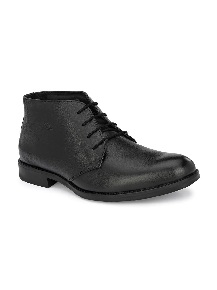 HITZ Black Leather Boots for Men – Hitz Shoes Online