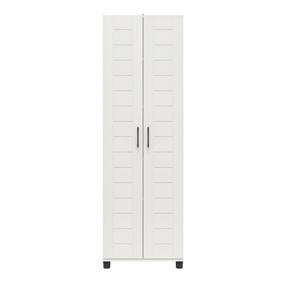 Basin Tall Asymmetrical Storage Cabinet with Adjustable Shelving – RealRooms
