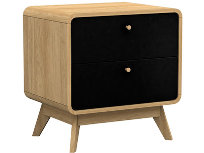 Compact Mid-Century Desk with Two Drawers for Small Spaces – RealRooms