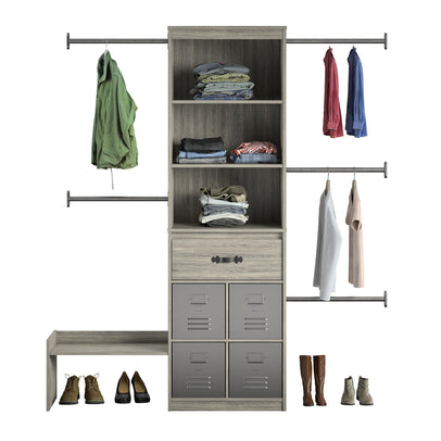 CosmoLiving by Cosmopolitan Gwyneth Closet - Vanity, White Marble