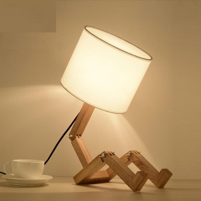 wooden table lamp