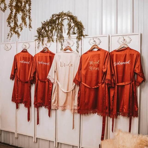 Bridesmaids Robes with custom name