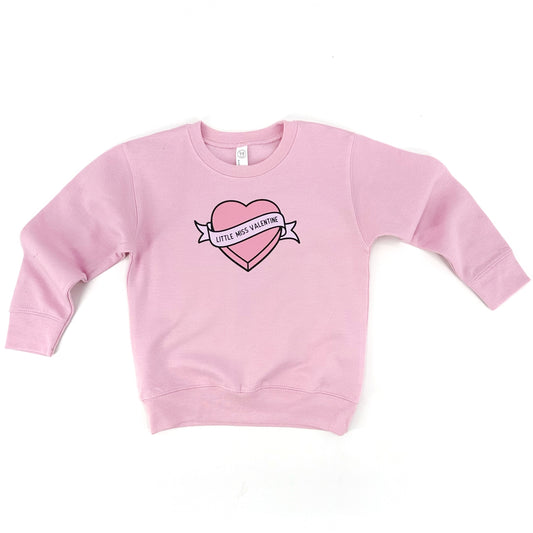 Pink Sweatshirt Love Print PUFF