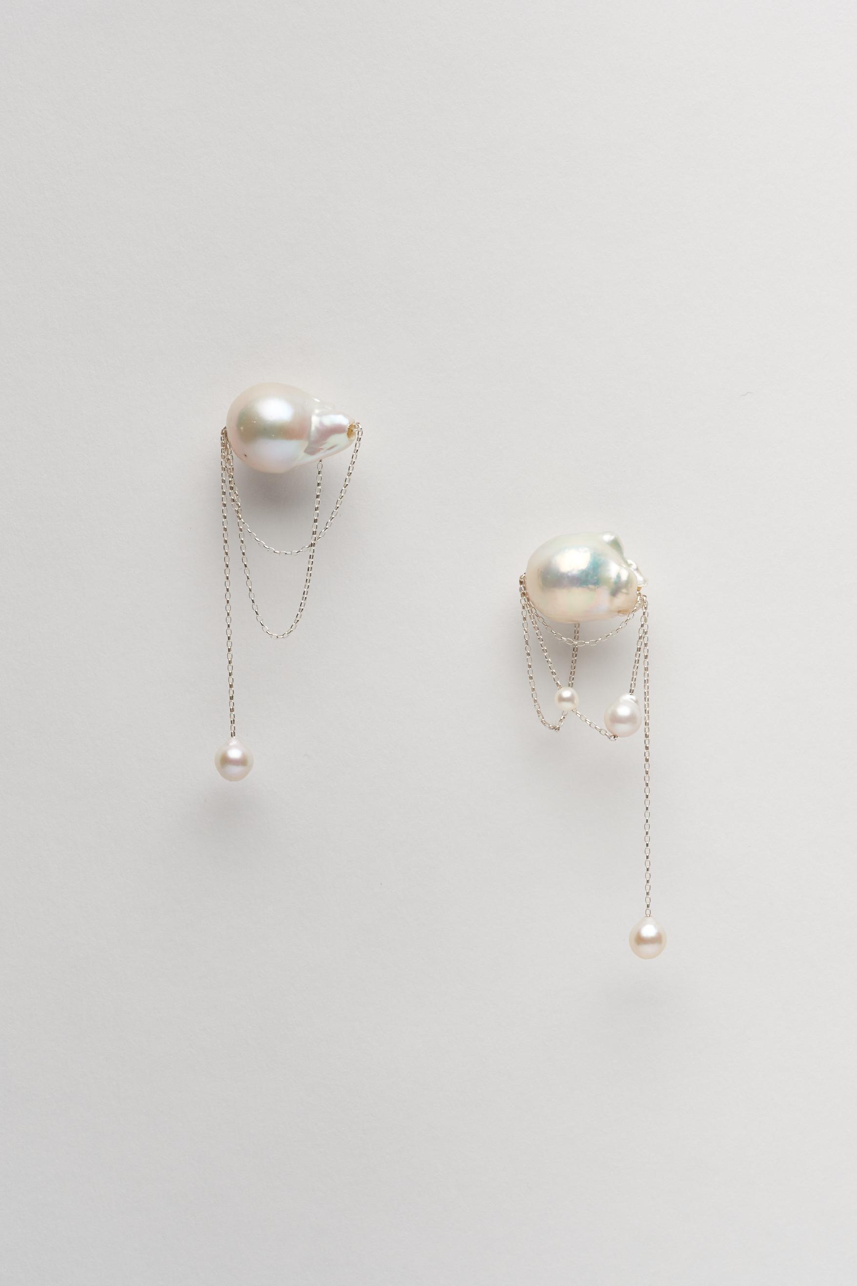 Mini Pearl and Chain Drop Earrings – Danielle Frankel
