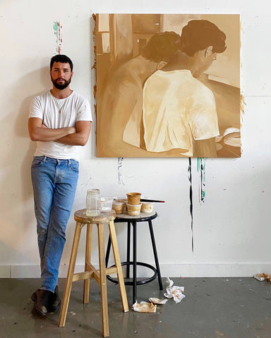 RF. Alvarez in his Austin studio.