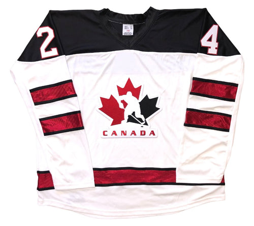 Custom Hockey Jerseys with A Twill Team Canada Logo Adult Large / (Just Number) / Red
