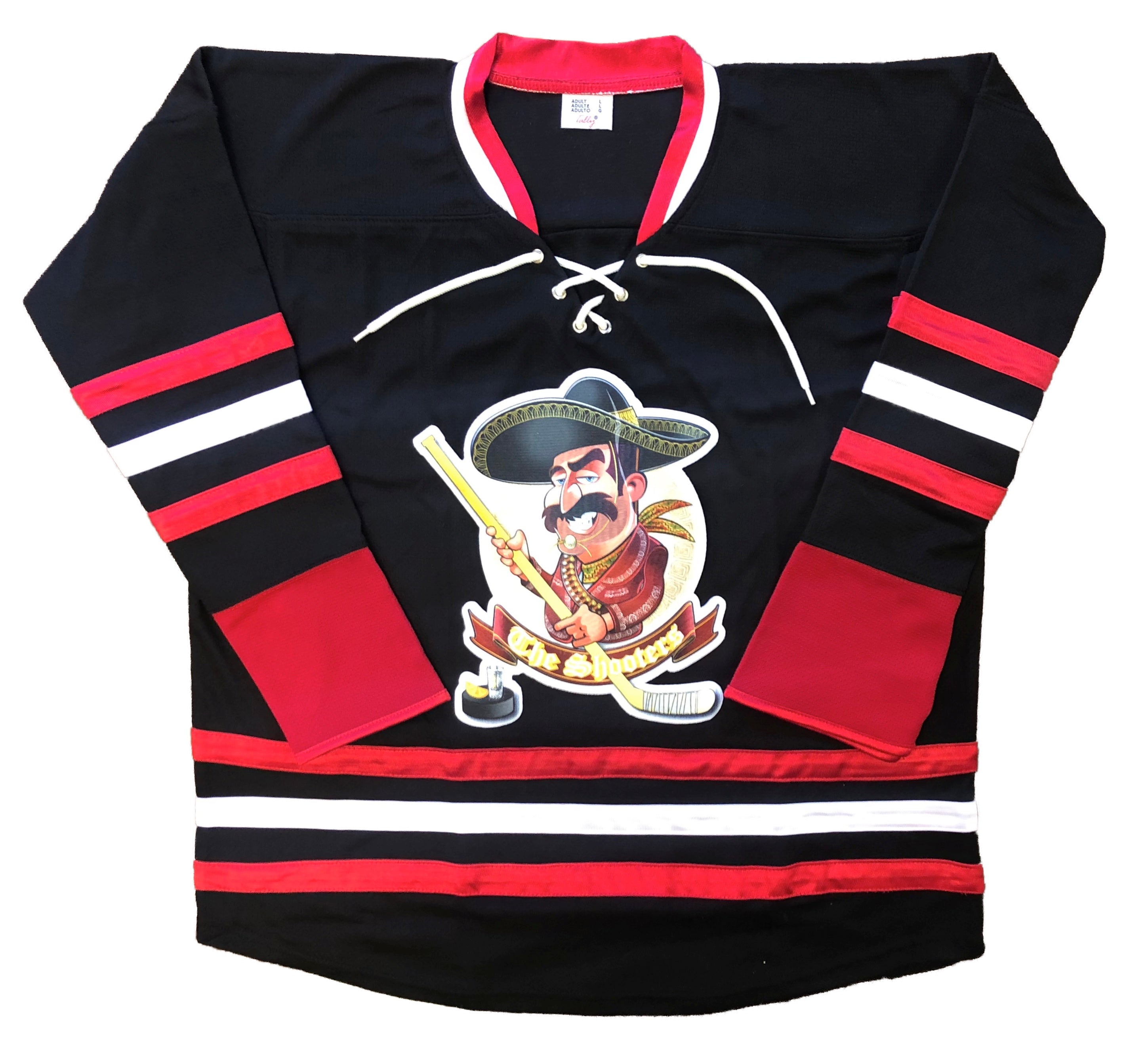 Custom Hockey Jerseys with the Johnny Canuck Twill Logo