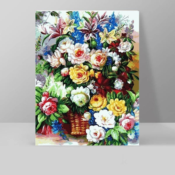 Grandma´s Flowers - World Paint by Numbers Kits DIY