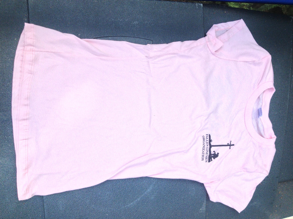 Pink FLO Woman's Cut Tshirt – The Fallen Linemen Organization