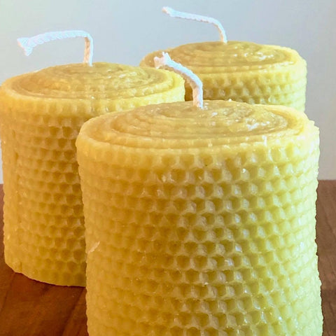 Bees Wax Candles Hexagon Pillar – Kossian Farms