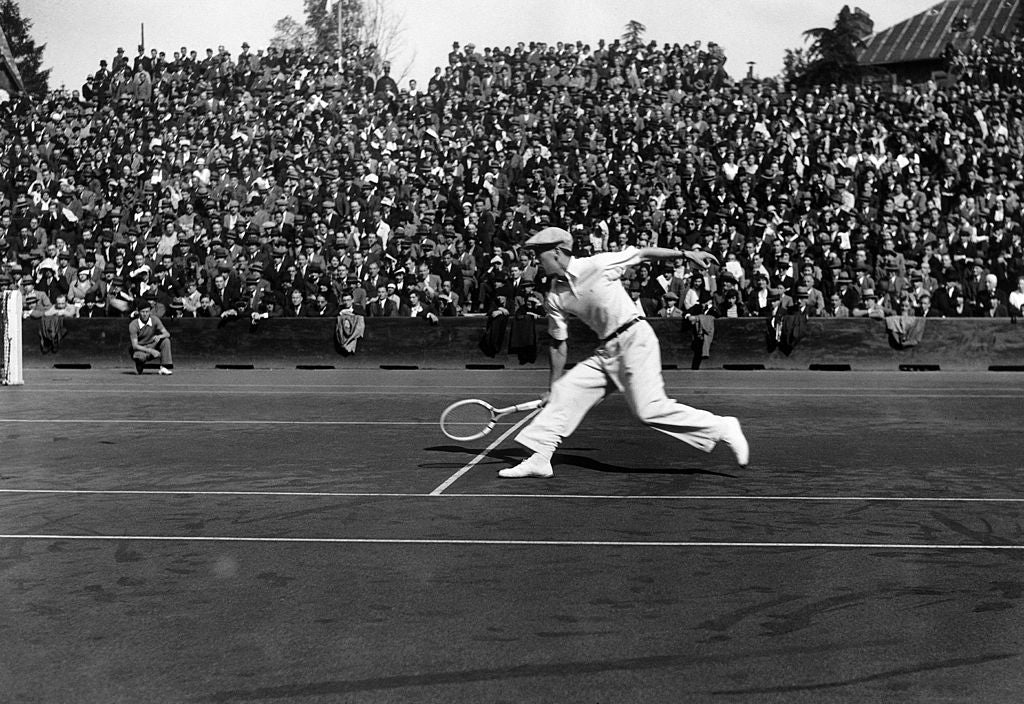 rene lacoste at roland garros in 1930